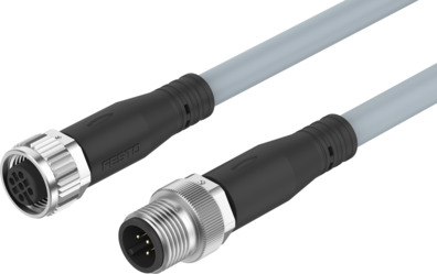 Connecting cable M12x1 A-coded, 1 mm² NEBU
